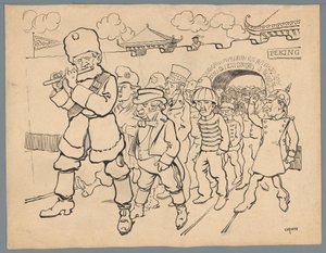 Russia Tempts Countries from China by Patricq Kroon (signed by artist)