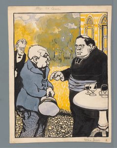 Caricature of the Roman Catholic Church by Patricq Kroon (signed by artist)