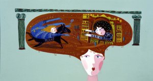 Young Girl Dreaming of Prince Charming by Patrizia La Porta