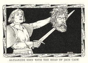 Alexander Iden with the head of Jack Cade