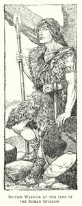 British Warrior at the time of the Roman Invasion by Patten (after) Wilson
