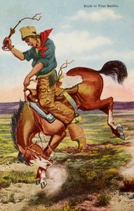 Cowboy on Bucking Horse