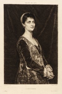 Courtesan by Paul Adolphe Rajon