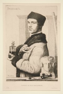 Portrait of Felix Bracquemond by Paul Adolphe Rajon