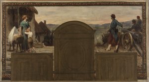 Sketch for the town hall of Saint-Maur-des-Fossés: Maternity and Homeland - The Defense of the Homeland by Paul Albert Baudouin