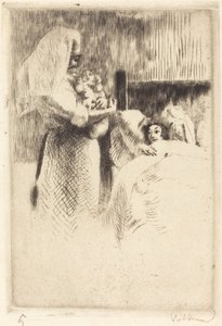 Birth Announcement for Anne-Élisabeth Besnard by Paul Albert Besnard