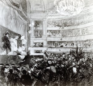 The Battle of Hernani at the Comedie Francaise on the 25th February 1830