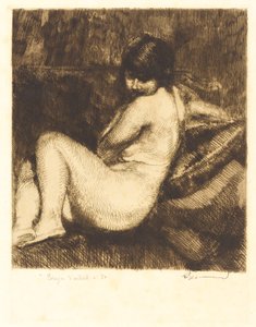 The Feathered Turban by Paul Albert Besnard