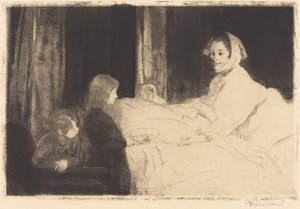The Sick Mother by Paul Albert Besnard