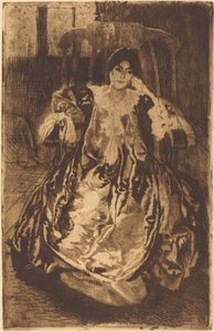 The Silk Gown La Robe de Soie by Paul Albert Besnard