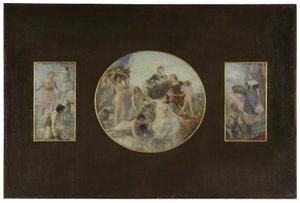 Sketch for the dining room of the Hôtel de Ville de Paris: The Hunt. Abundance. Fishing (in 1891 -1892)