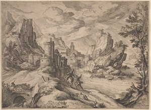 River Landscape with Travelers by Paul Bril