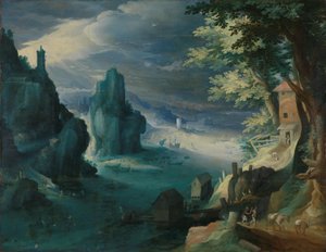Ships at a Rocky Coast by Paul Bril