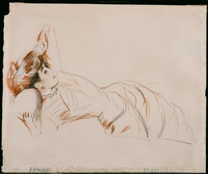 An Elegant Lady Reclining