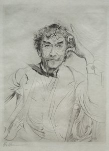 James MacNeill Whistler by Paul Cesar Helleu