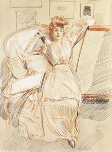 Madame Helleu Resting by Paul Cesar Helleu