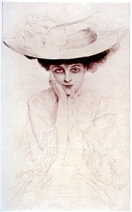 Portrait of the Countess of Noailles by Paul Cesar Helleu