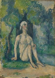 Bather Sitting Near the Water