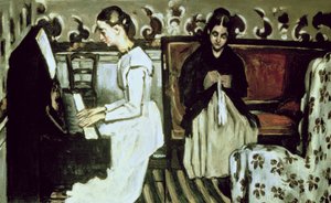 Girl at the Piano (Overture to Tannhauser) by Paul Cézanne