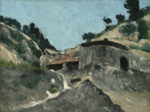 Landscape with Water Mill by Paul Cézanne