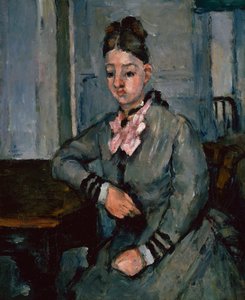 Madame Cezanne Leaning on a Table, c.1873 by Paul Cézanne