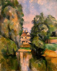 House by a River by Paul Cézanne