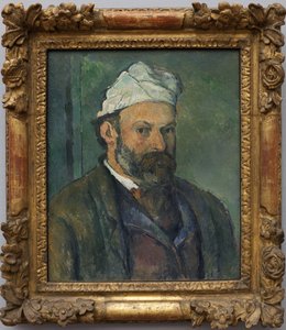 Self-Portrait. Painting by Paul Cezanne (1839-1906)