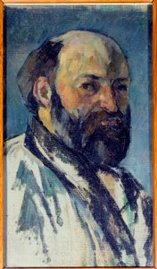 Self Portrait by Paul Cezanne (1839-1906) 1877 by Paul Cézanne