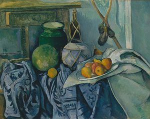 Still Life with Ginger Jar and Aubergine by Paul Cézanne