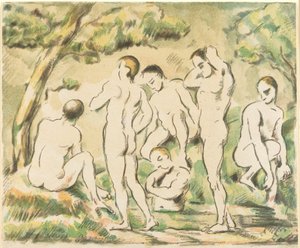The Bathers (Small Plate) by Paul Cézanne