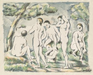 The Bathers (Small Plate) by Paul Cézanne