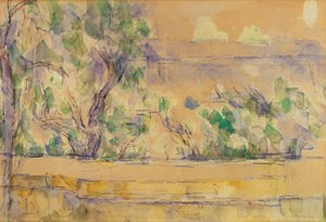 View Taken at the Studio in Lauves by Paul Cézanne