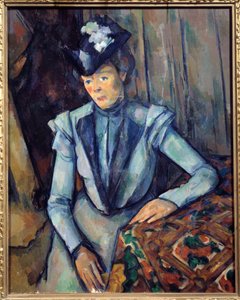 Woman in Blue by Paul Cézanne