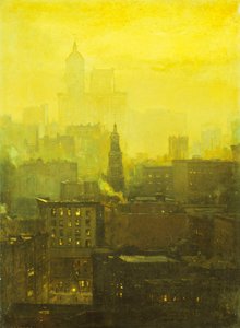 Urban Nocturne by Paul Cornoyer
