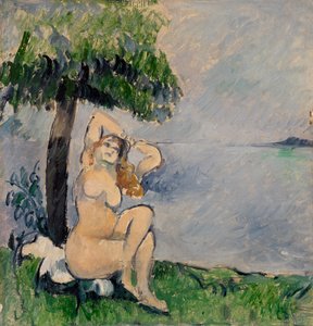 Bather at the Seashore by Paul Cézanne