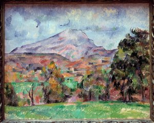 La montagne Sainte Victoire. Painting by Paul Cezanne. 19th century. Geneva, Museum of Art and History by Paul Cézanne