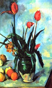 The Vase of Tulips by Paul Cézanne