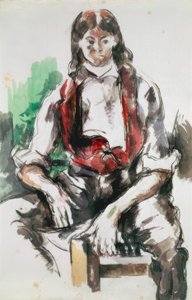 The Boy in the Red Vest by Paul Cézanne