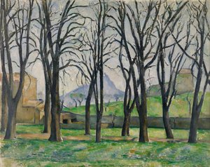The Chestnut Trees of Jas de Bouffan in Winter by Paul Cézanne