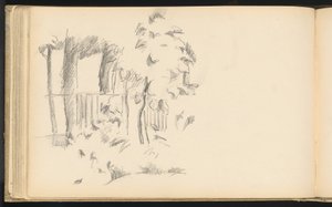 Near the Pool at Jas de Bouffan by Paul Cézanne