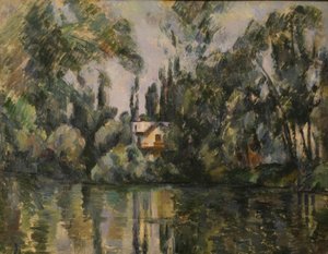 House on the Bank of the Marne by Paul Cézanne