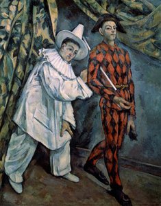 Pierrot and Harlequin Mardi-Gras