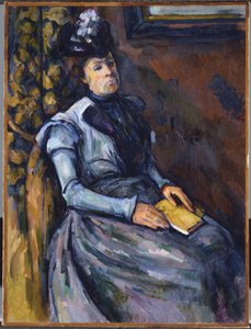 Seated Woman in Blue by Paul Cézanne