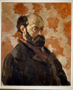 Self-Portrait in Front of a Pink Background by Paul Cézanne