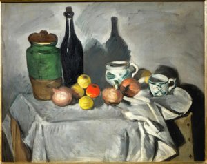 Still Life (Fruits and Dishes) by Paul Cézanne