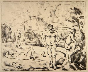 The Bathers, c.1898 by Paul Cézanne