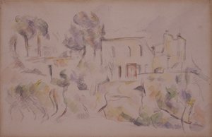 The Coach House by Paul Cézanne