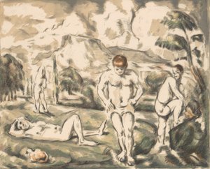 The Large Bathers by Paul Cézanne