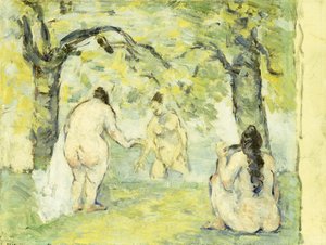 Three Bathers by Paul Cézanne