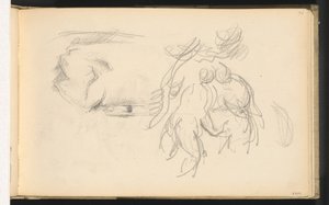 Women Bathers and a Roll of Paper by Paul Cézanne
